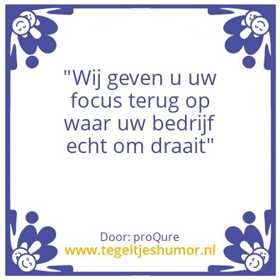 Tegeltje: proQure