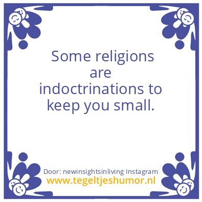Tegeltje: Some religions