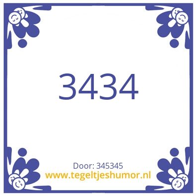 Tegeltje: 5345