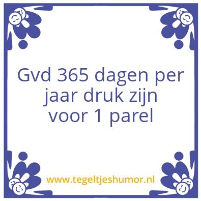 Tegeltje: Pareltje