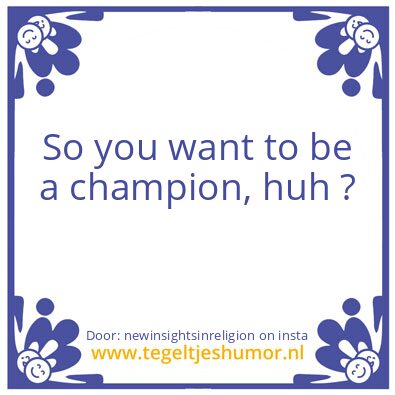 Tegeltje: You ?