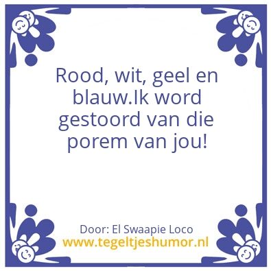 Tegeltje: Rijmpie