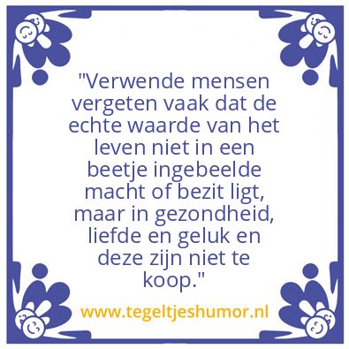 Tegeltje: Hoogmoed