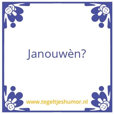 Tegeltje: Tegeltje
