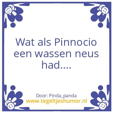 Tegeltje: Pinnocio