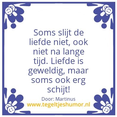 Tegeltje: Liefdespoep