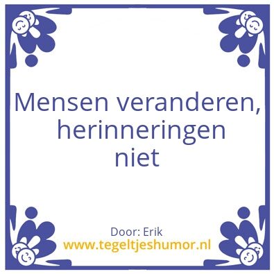 Tegeltje: mensen