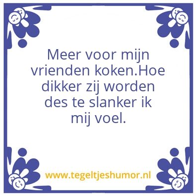 Tegeltje: Dieet plan: