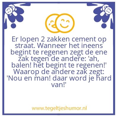 Tegeltje: Cement