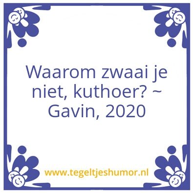 Tegeltje: Xo