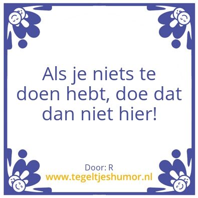 Tegeltje: tegeltje
