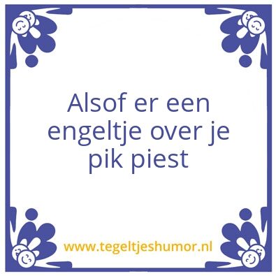 Tegeltje: Fettegel