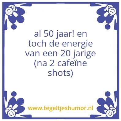 Tegeltje: 50