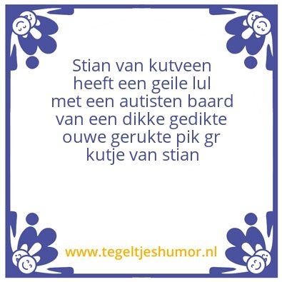 Tegeltje: Kut