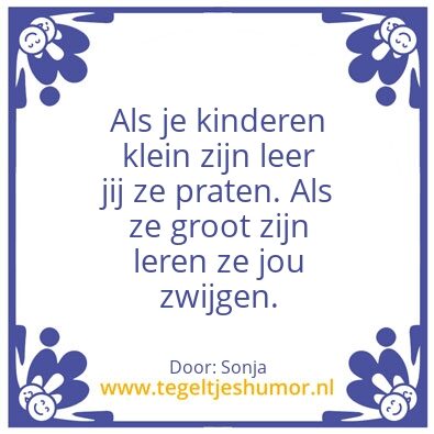 Tegeltje: Kindeten.