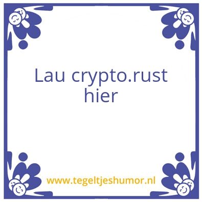Tegeltje: Lau