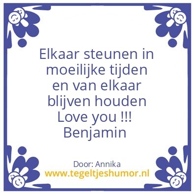 Tegeltje: Liefde is…