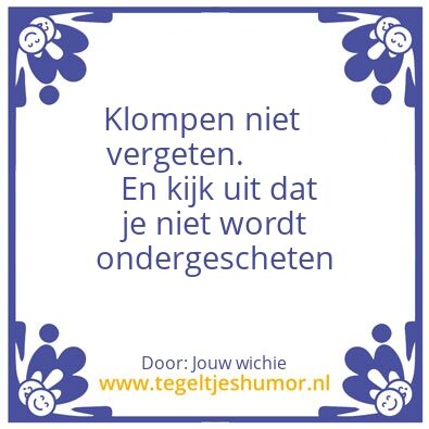 Tegeltje: Voor mijn Drenthse lief