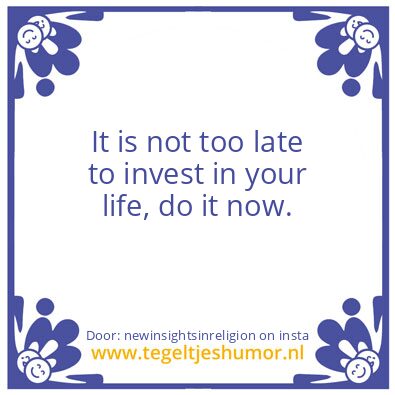 Tegeltje: Now You Know