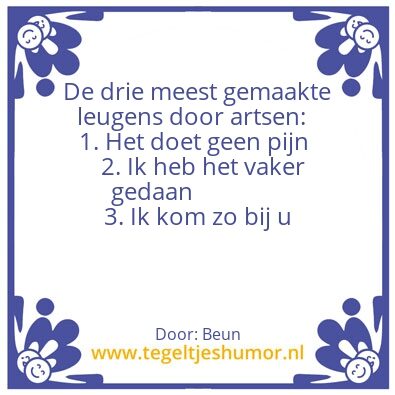 Tegeltje: De 3 meest gemaakte leugens