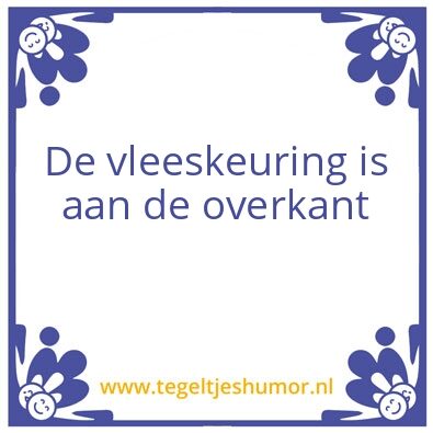 Tegeltje: liesje