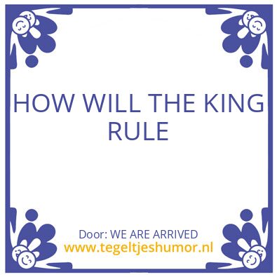 Tegeltje: AL IS WELL