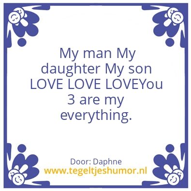 Tegeltje: Love