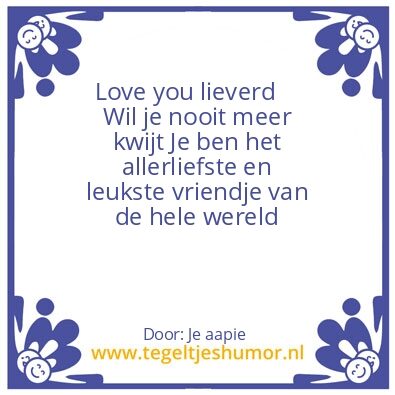 Tegeltje: Liefde