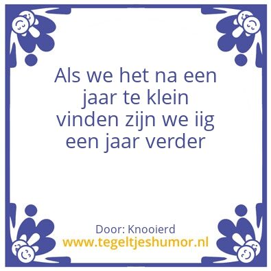 Tegeltje: Ron’s wijsheid