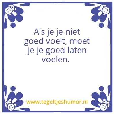 Tegeltje: Gevoel