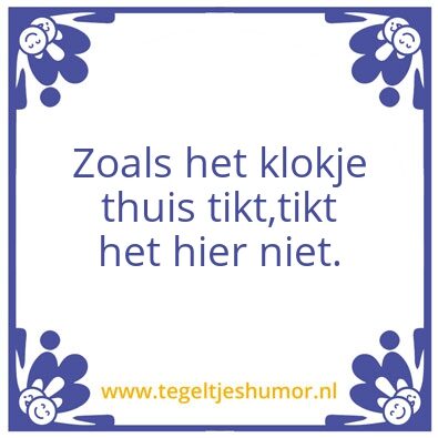 Tegeltje: klokje Claassen