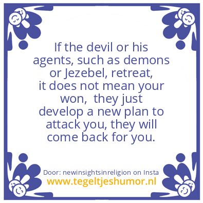 Tegeltje: The devil is a ambush predator