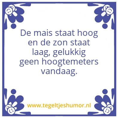 Tegeltje: Hoogtemeters