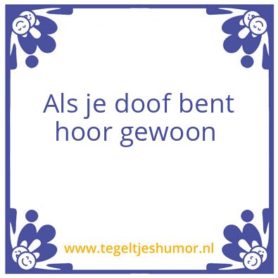 Tegeltje: Ik