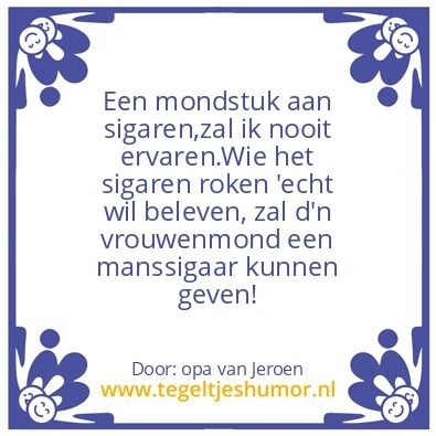 Tegeltje: Mondstuk