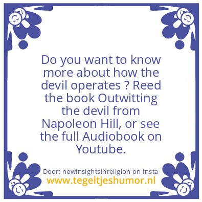 Tegeltje: how the devil operates