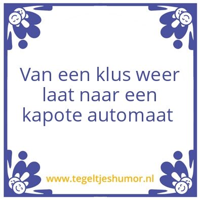 Tegeltje: Peter maat