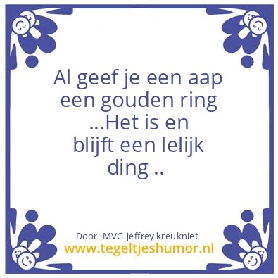 Tegeltje: humor