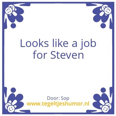 Tegeltje: St