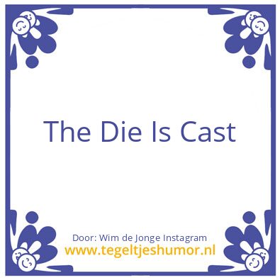 Tegeltje: Wim de Jonge Instagram