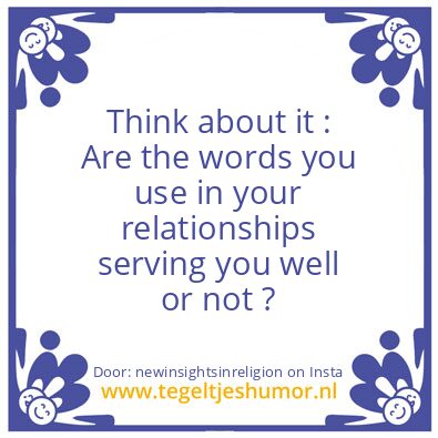Tegeltje: Think about it :