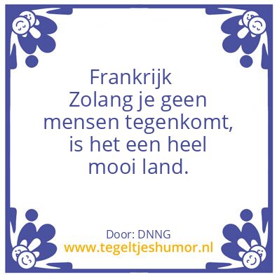 Tegeltje: Frankrijk