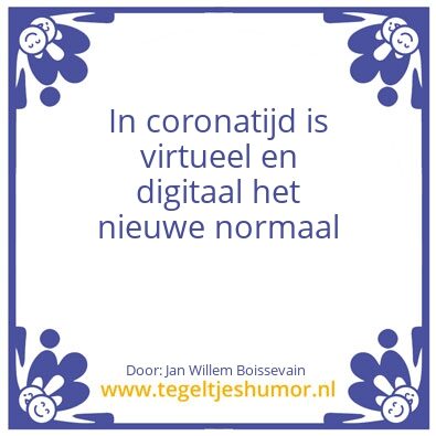 Tegeltje: Corona