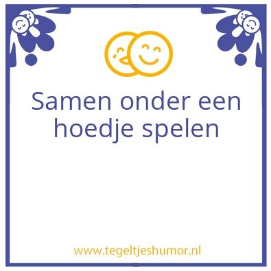 Tegeltje: Samen