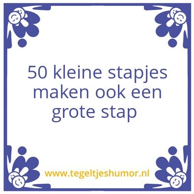 Tegeltje: stap