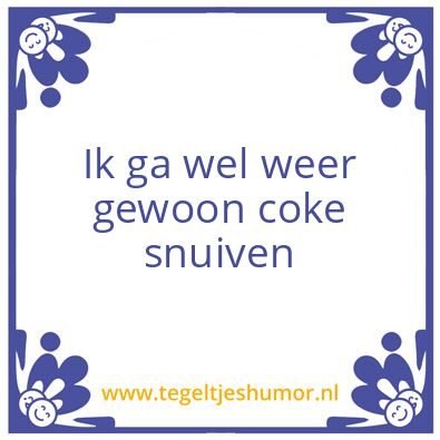Tegeltje: Coke