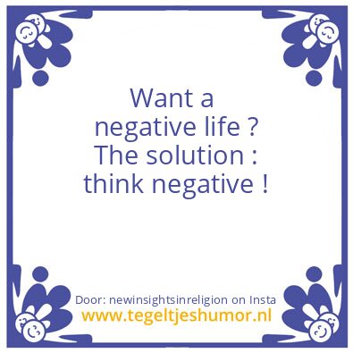 Tegeltje: Some people …
