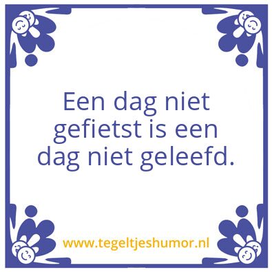 Tegeltje: Fiets