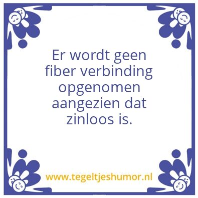 Tegeltje: zinloos NI20