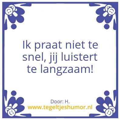 Tegeltje: H